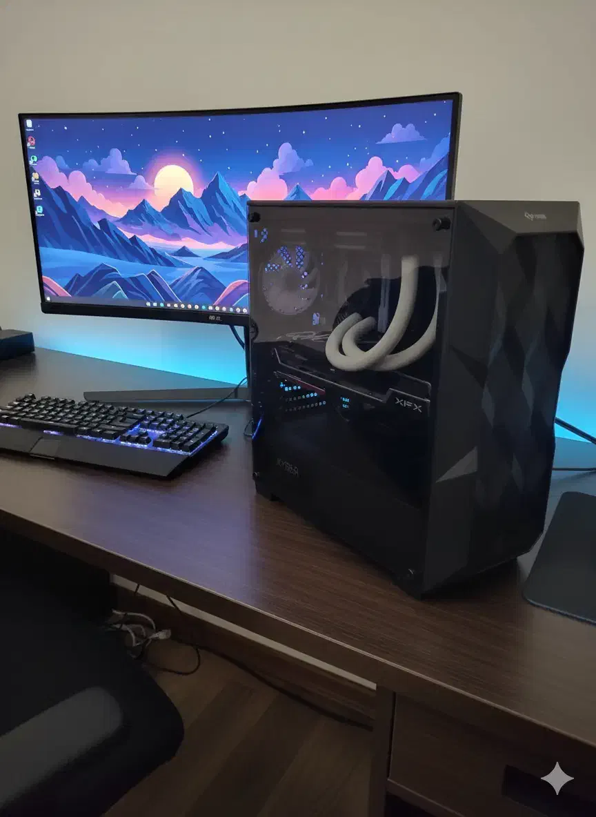 کیس گیمینگ با گرافیک 16GB و رم 64|رایانه رومیزی|شلمان, |دیوار