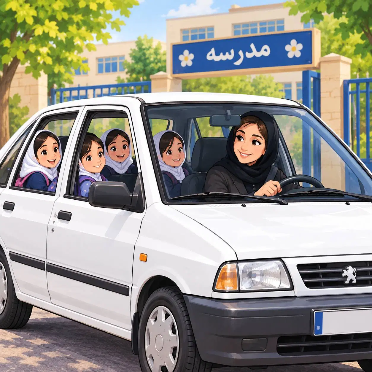 سرویس مدرسه دخترانه با راننده خانم|خدمات حمل و نقل|تهران, بریانک|دیوار