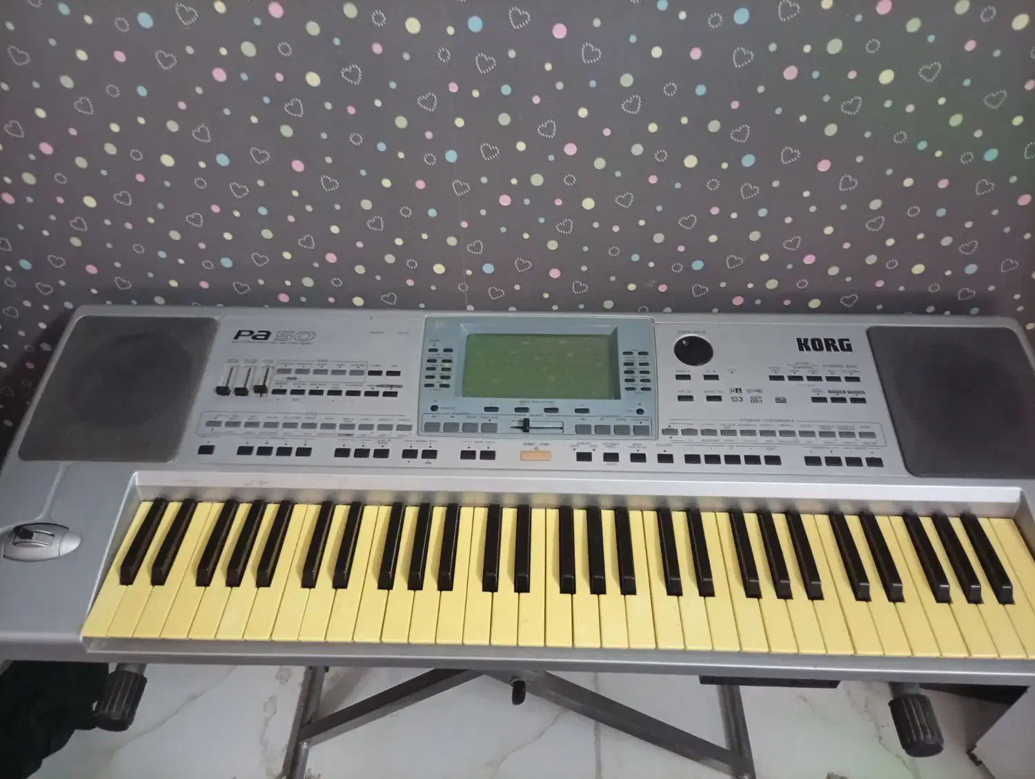 ارگ pa50ارتقا به ۸۰|پیانو، کیبورد، آکاردئون|برخوار, |دیوار