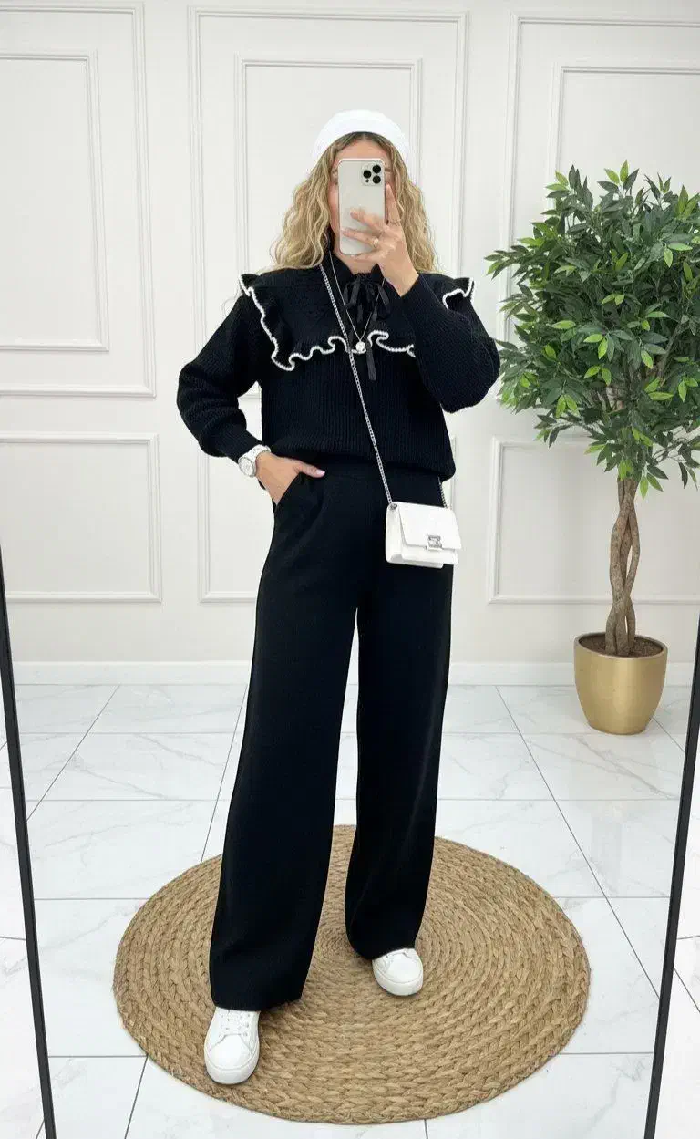 ست بافت با شلوار (فروش حضوری ندارم)|لباس|آزادشهر, |دیوار