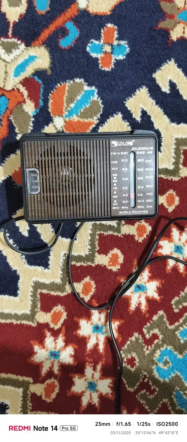 ۱عدد رادیو و ساعت شماره تماس|ساعت|هندیجان, |دیوار