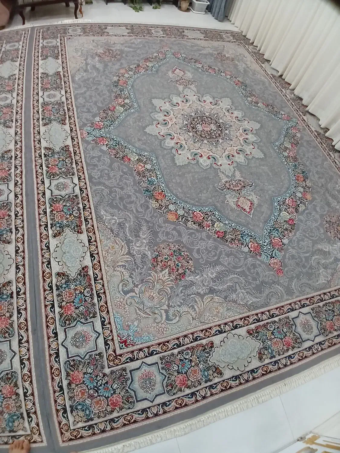 فرش ۱۲ متری|فرش|قائن, |دیوار