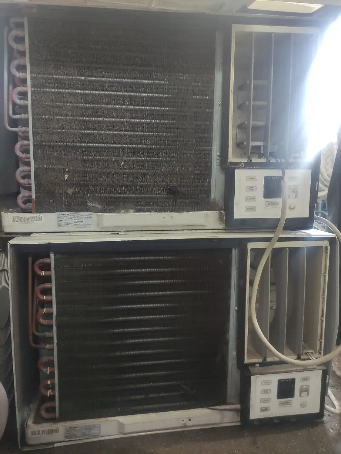 کولر پنجره ایی سامسونگ 2دستگاه|کولر گازی و فنکوئل|رشت, لاکان شهر|دیوار