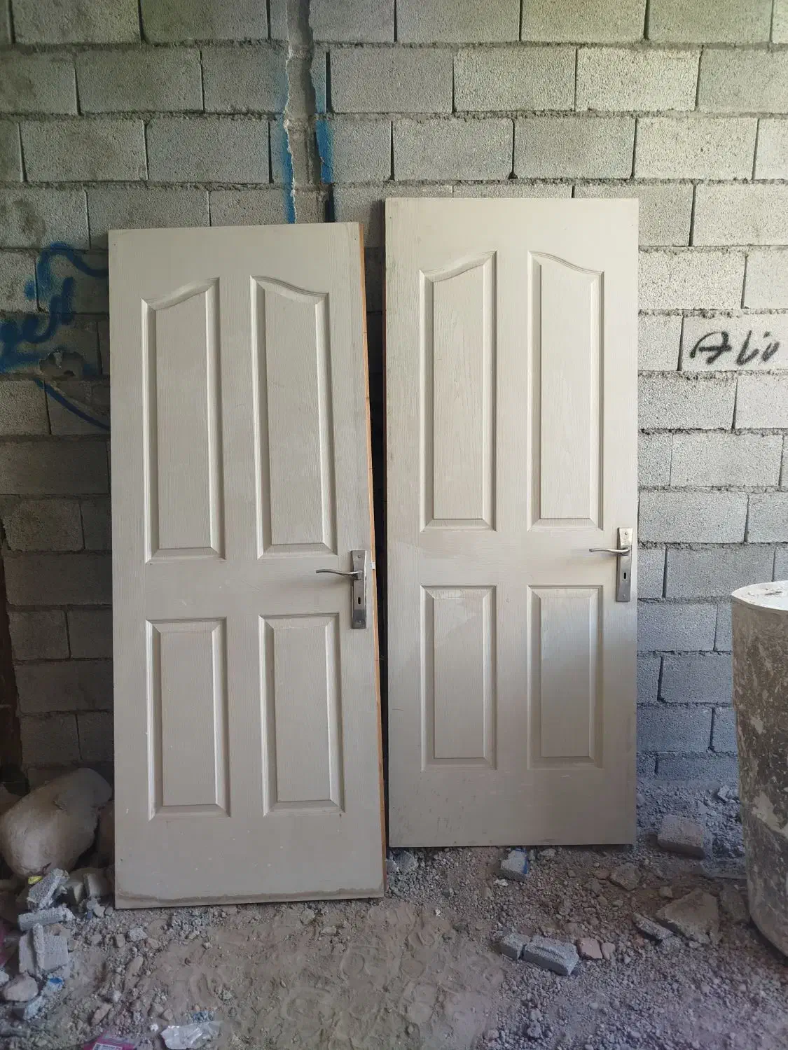 دوعدد درب نو بدون چهارچوب|مصالح و تجهیزات ساختمان|باسمنج, |دیوار