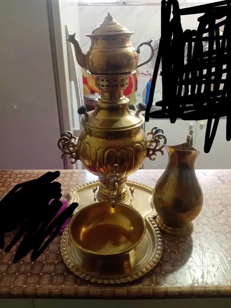 سماور برنز|سماور، چای‌ساز، قهوه‌ساز|تبریز, |دیوار