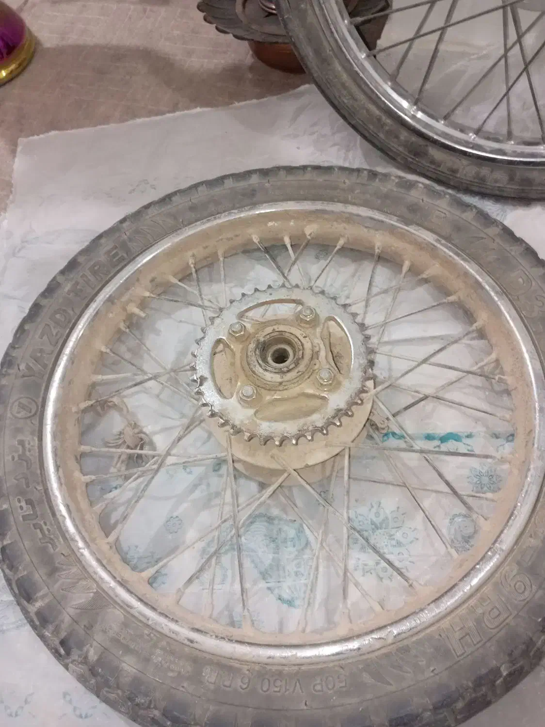 چرخ لاستیک عقب وجلو موتور سیکلت|قطعات یدکی و لوازم جانبی|جعفرآباد, |دیوار