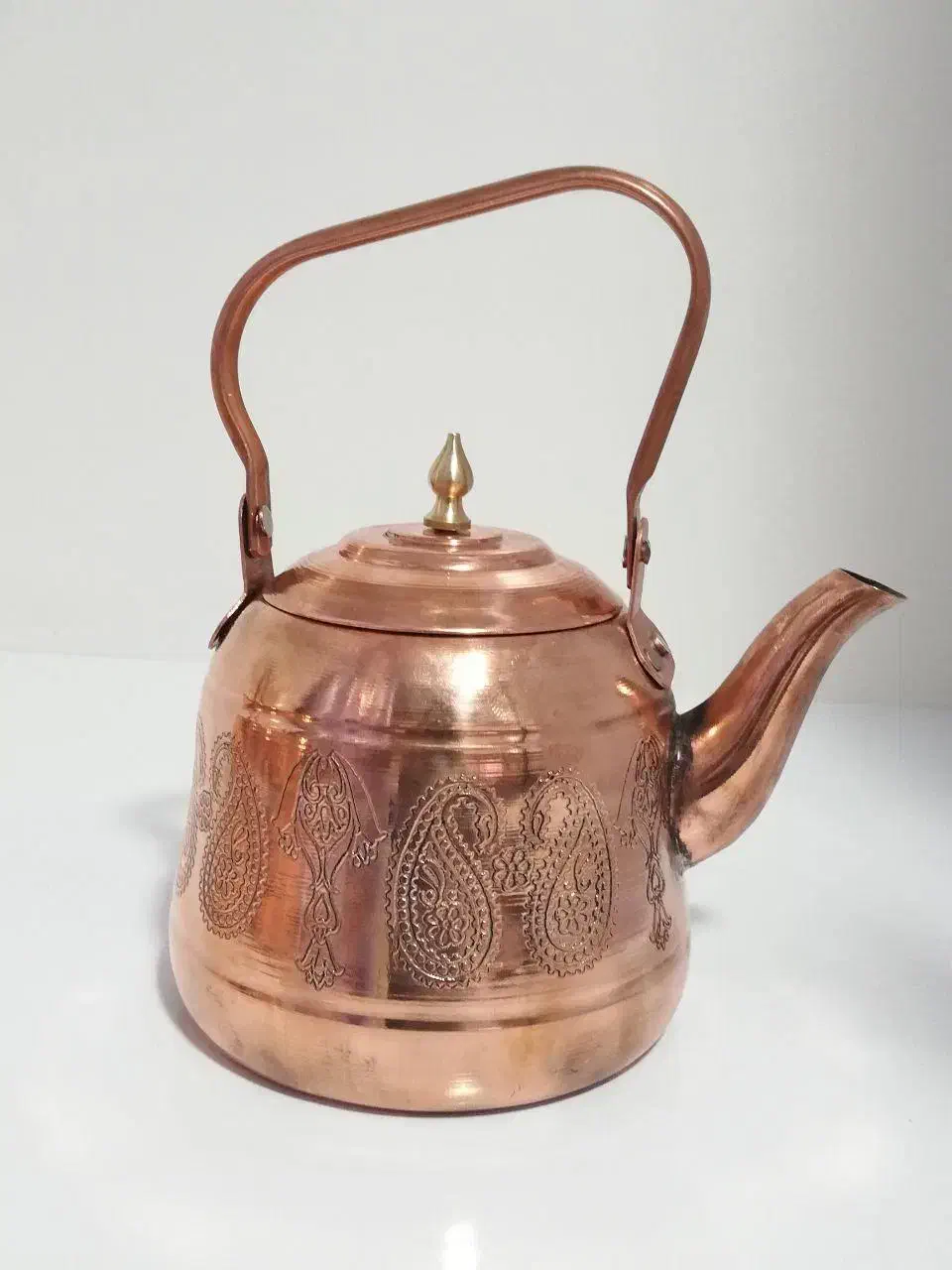 تولید مستقیم کتری دم نوش، قوری  مسی و ماهی حسوم|قوری، کتری، قهوه‌ساز دستی|زنجان, |دیوار