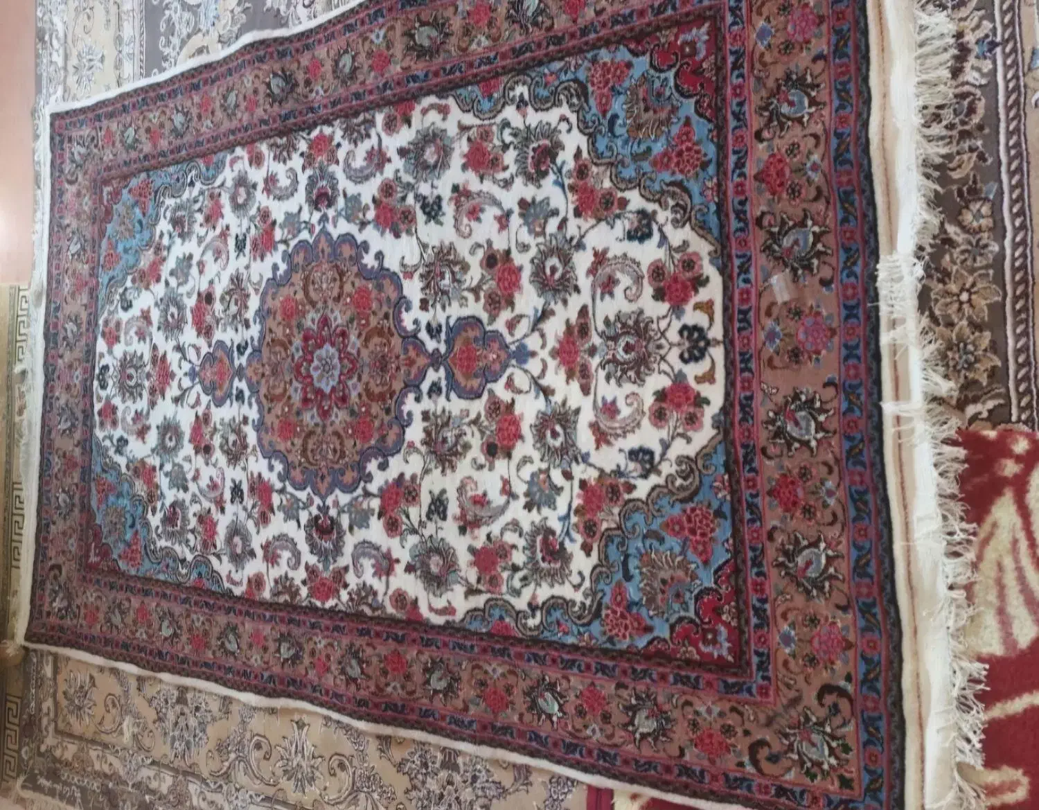 فرش دستبافت|فرش|قم, الوندیه و گذر صادق|دیوار