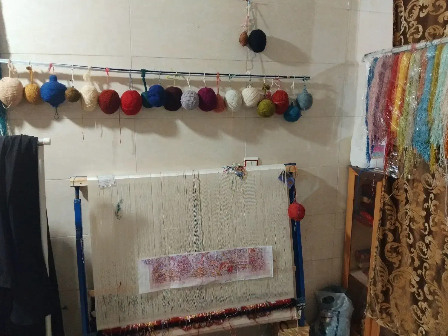 فرش زرنیم دست بافت|فرش|تبریز, |دیوار