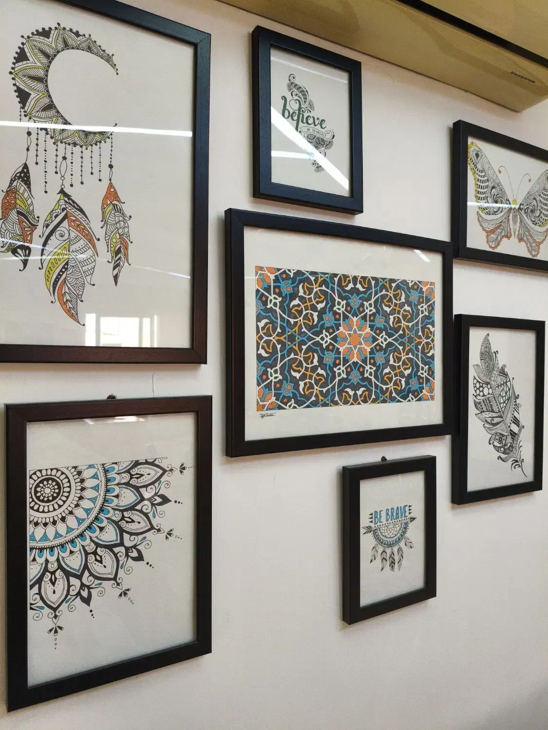 تابلو دکوراتیو مدرن-اسلیمی|تابلو، نقاشی، عکس|چمستان, |دیوار