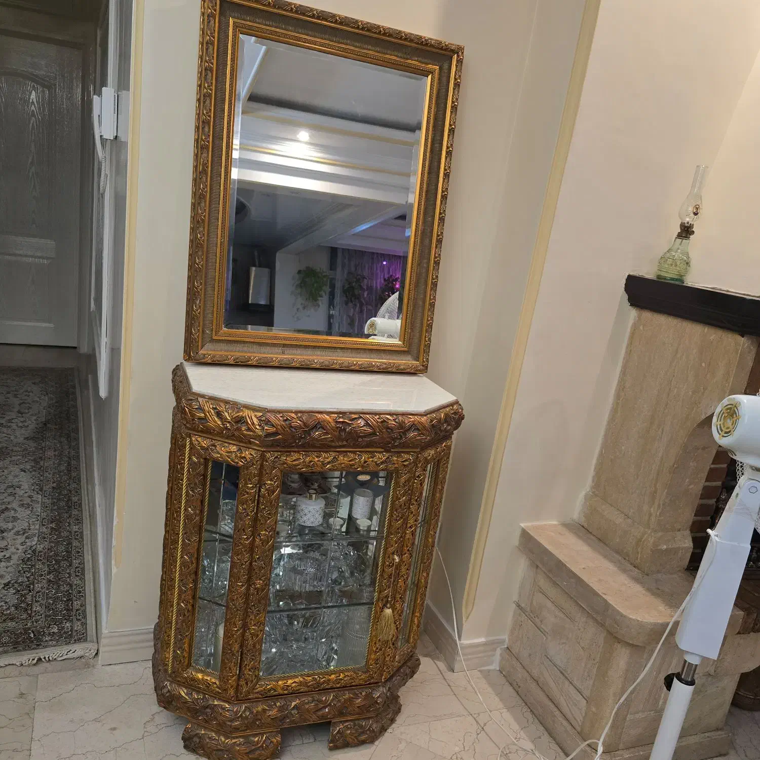 ایینه و کنسول چوب|بوفه، ویترین، کنسول|تهران, سازمان برنامه شمالی|دیوار