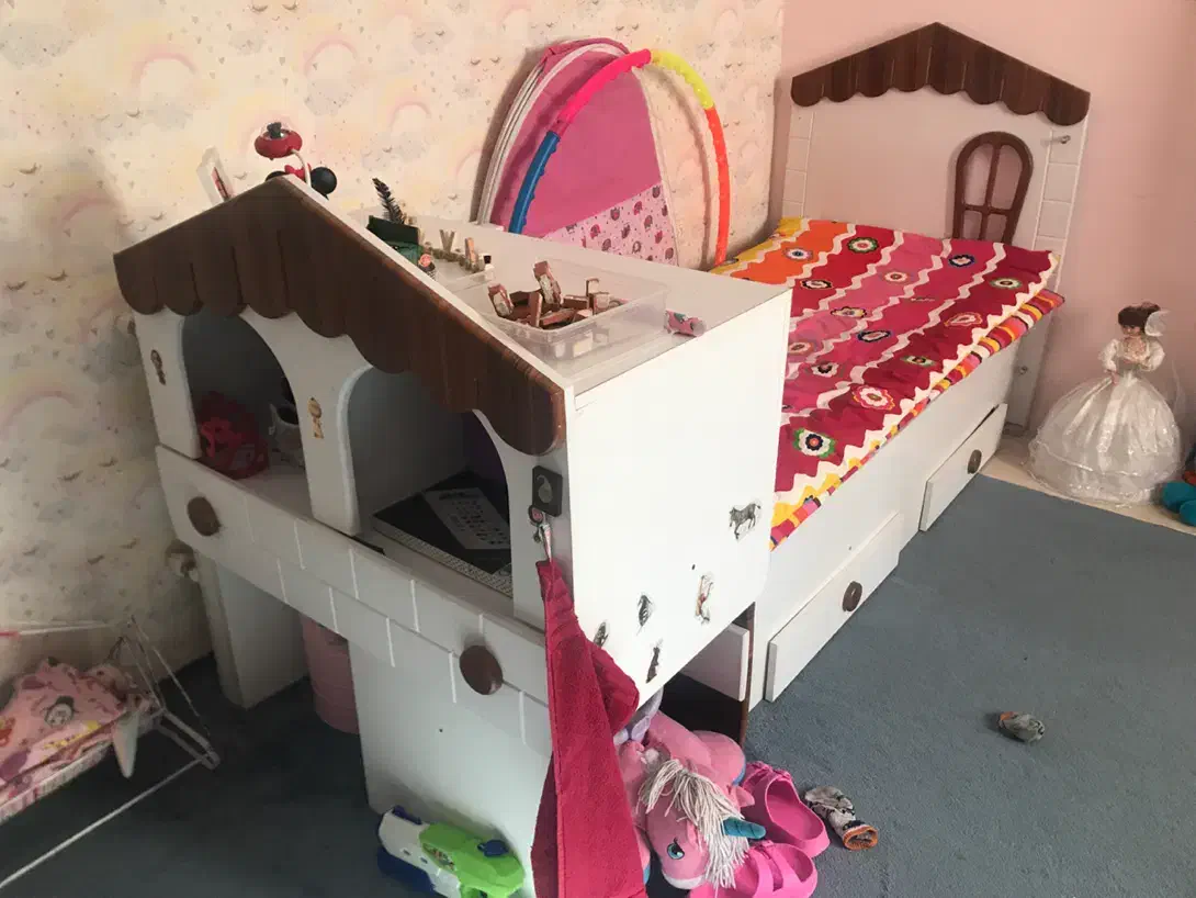 تخت و پاتختی و کمد|اسباب و اثاث بچه|کرمان, |دیوار