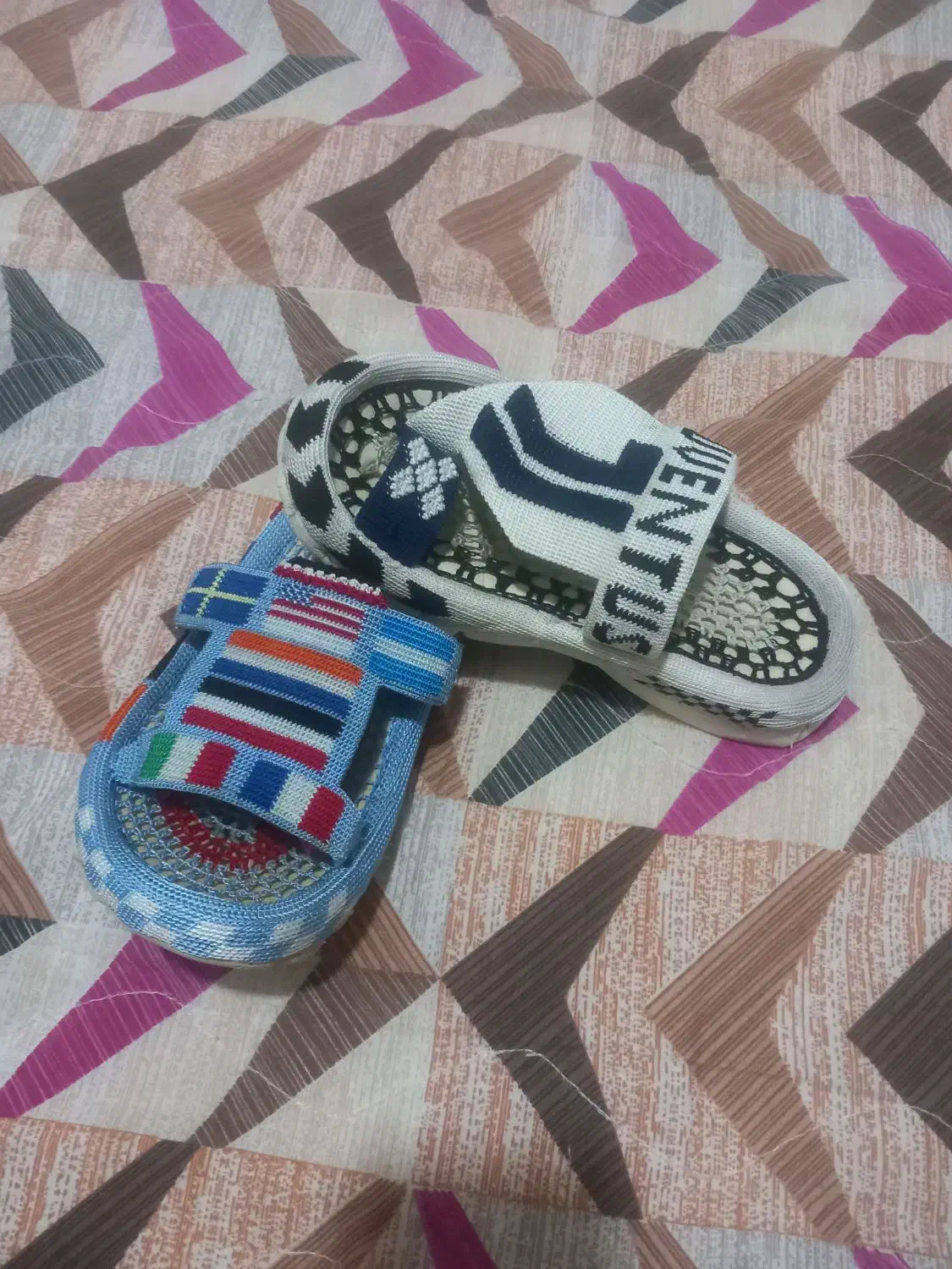 دمپایی زندان بافت  ۴۱ .سفیده طرح گره نخودی برجسته|کیف، کفش، کمربند|محمدشهر, محمدشهر|دیوار