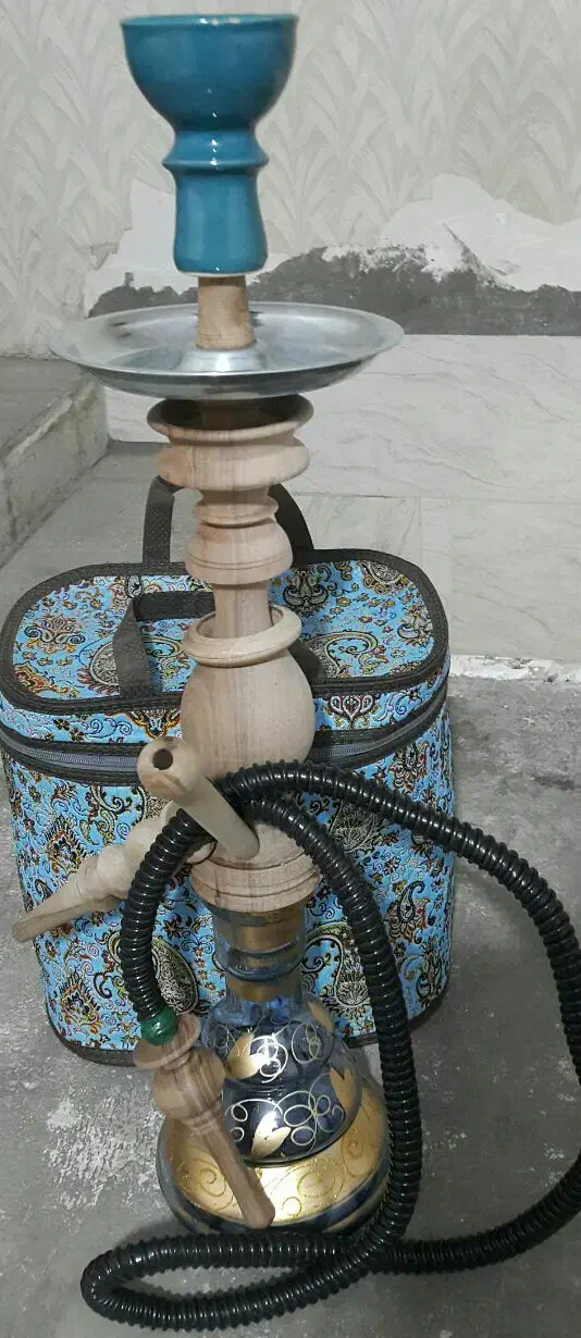 قلیان با کیف ترمه ( مسافرتی)|کلکسیون و سرگرمی|یزد, |دیوار