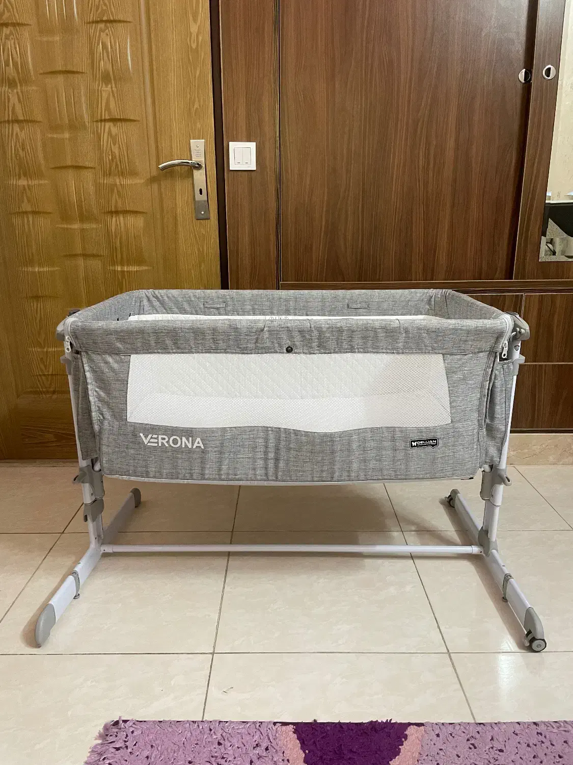 تخت کنار مادر برند ورونا|تخت و صندلی بچه|قم, شهرک قدس|دیوار