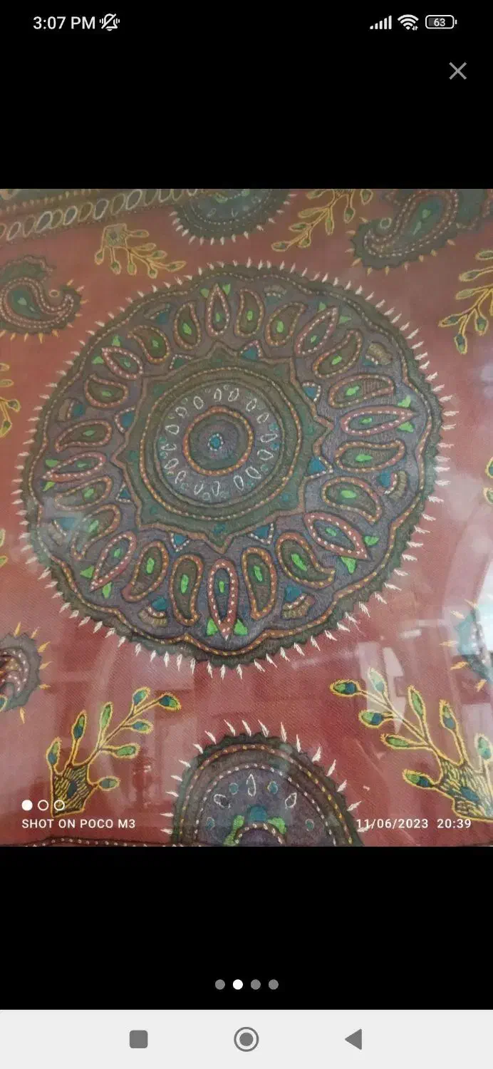 ست پته قرمز|صنایع دستی و سایر لوازم تزئینی|کرمان, |دیوار