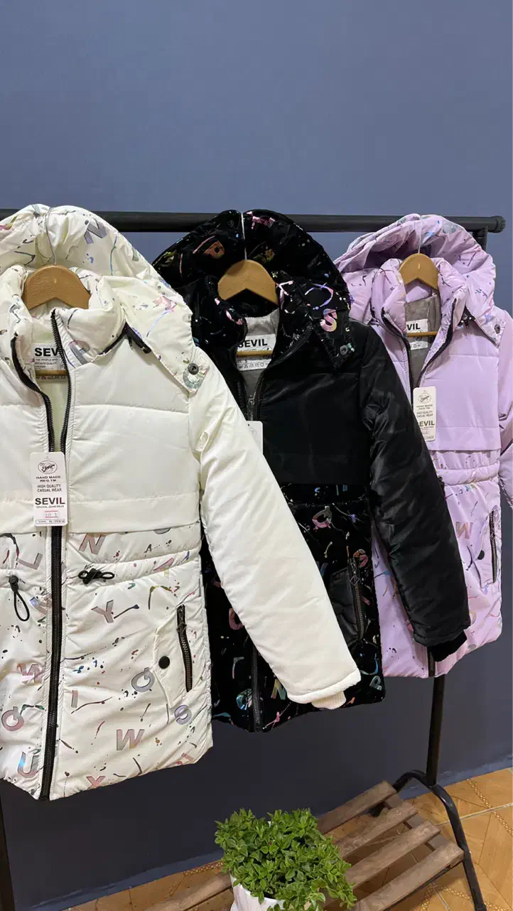 کاپشن سیلیکوتی ضدآب دخترانه|کفش و لباس بچه|هشترود, |دیوار