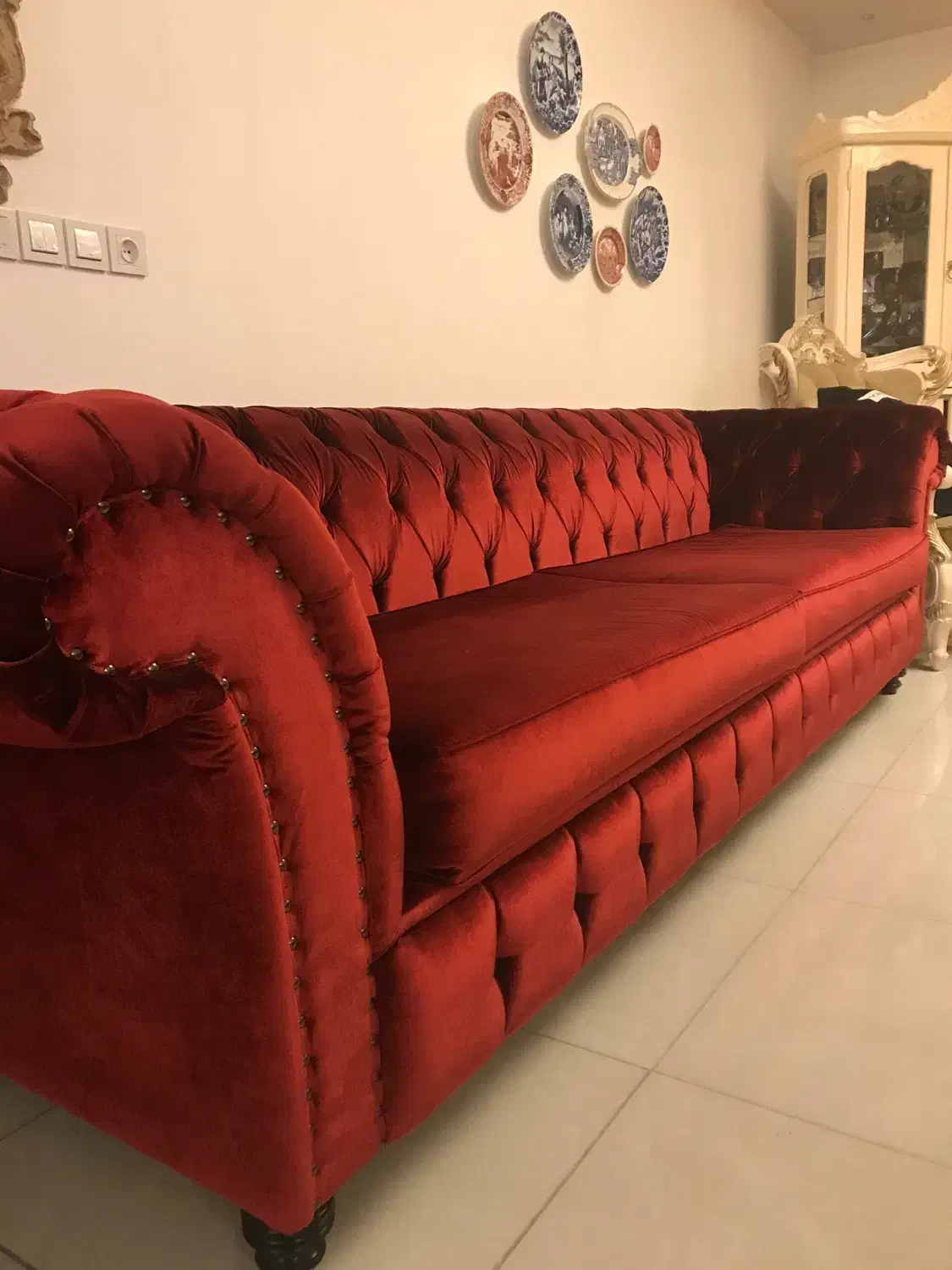 مبل ۶ نفره چستر|مبلمان خانگی و میز عسلی|ساری, |دیوار