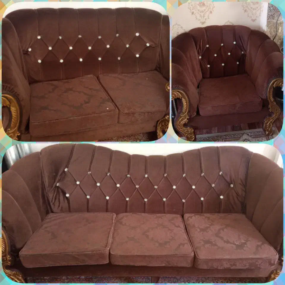 مبل هفت نفره|مبلمان خانگی و میز عسلی|بروجن, |دیوار