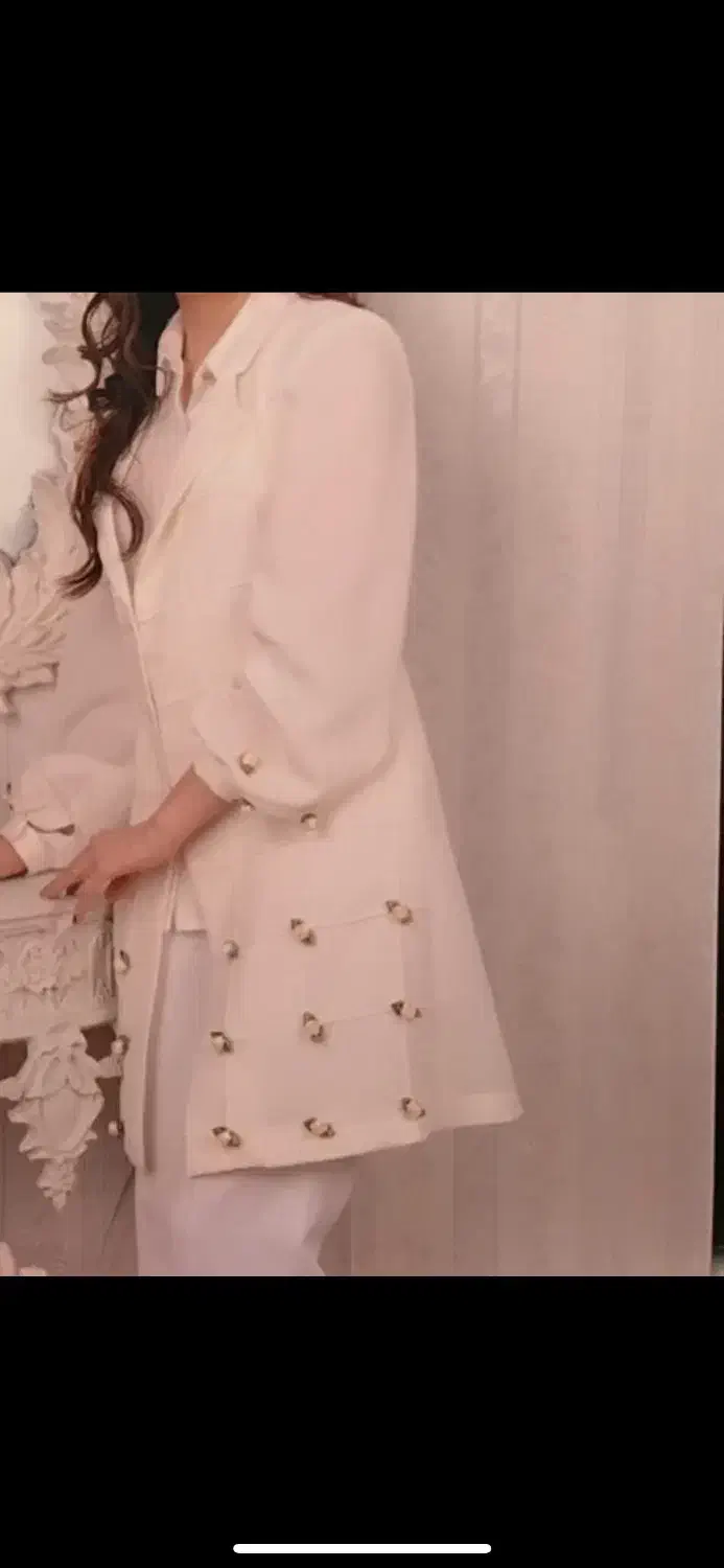 مانتو سفید مناسب عقد|لباس|تهران, سعادت‌آباد|دیوار