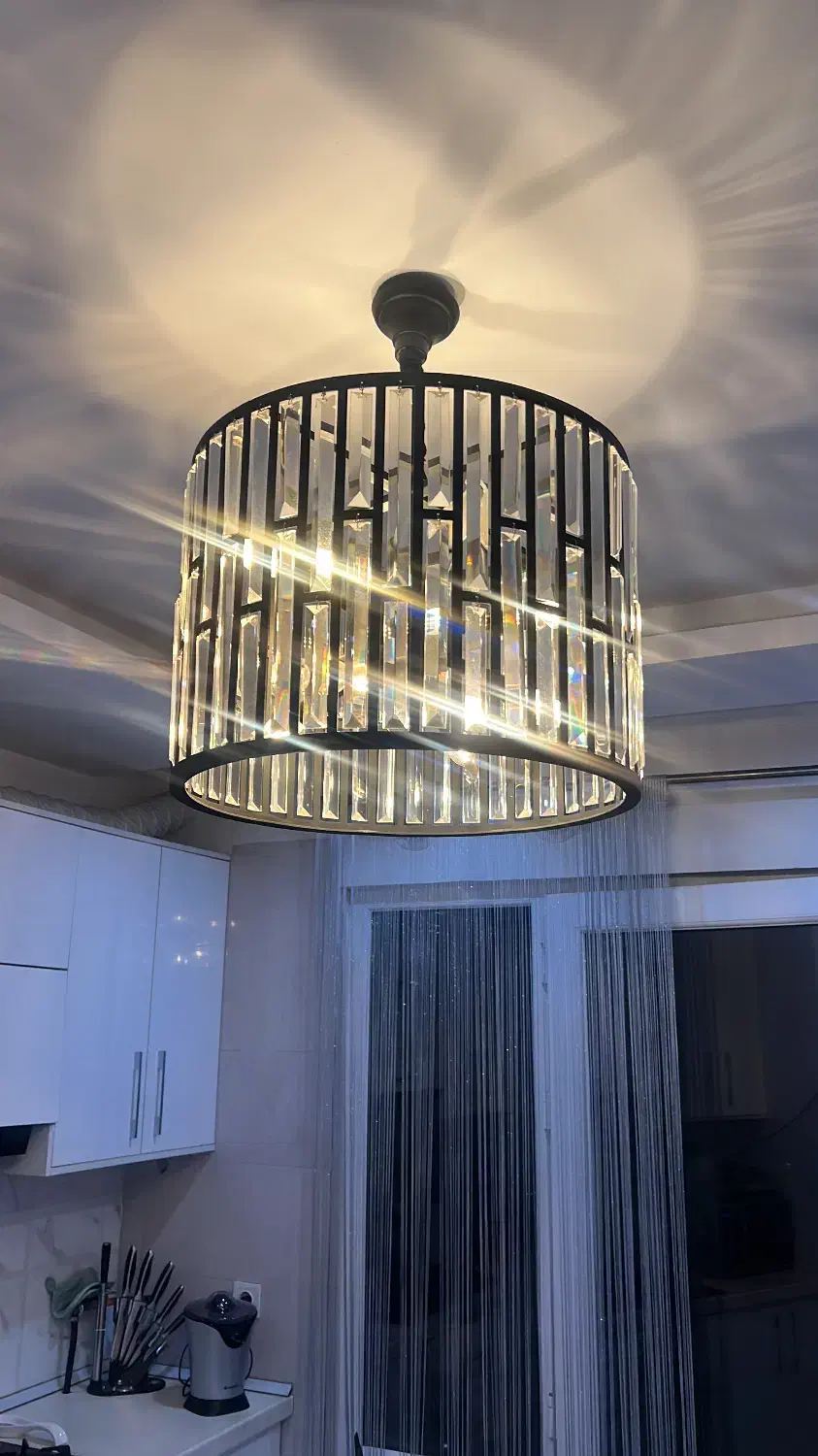 لوستر ۸ شاخه مشکی وارداتی|لوستر و چراغ آویز|تهران, پاسداران|دیوار