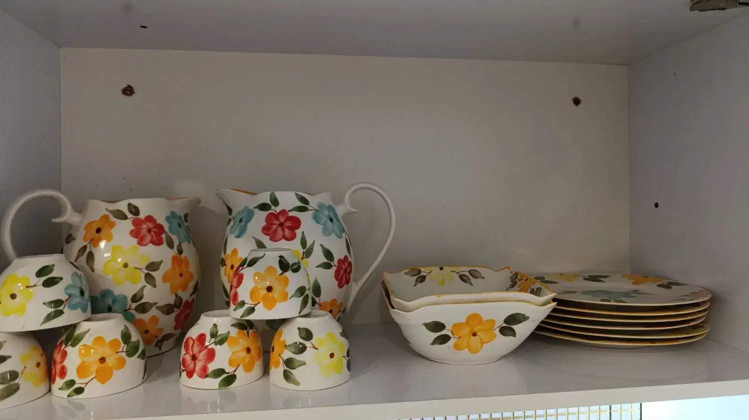 سرویس گلی|ظروف سرو و پذیرایی|باغستان, |دیوار