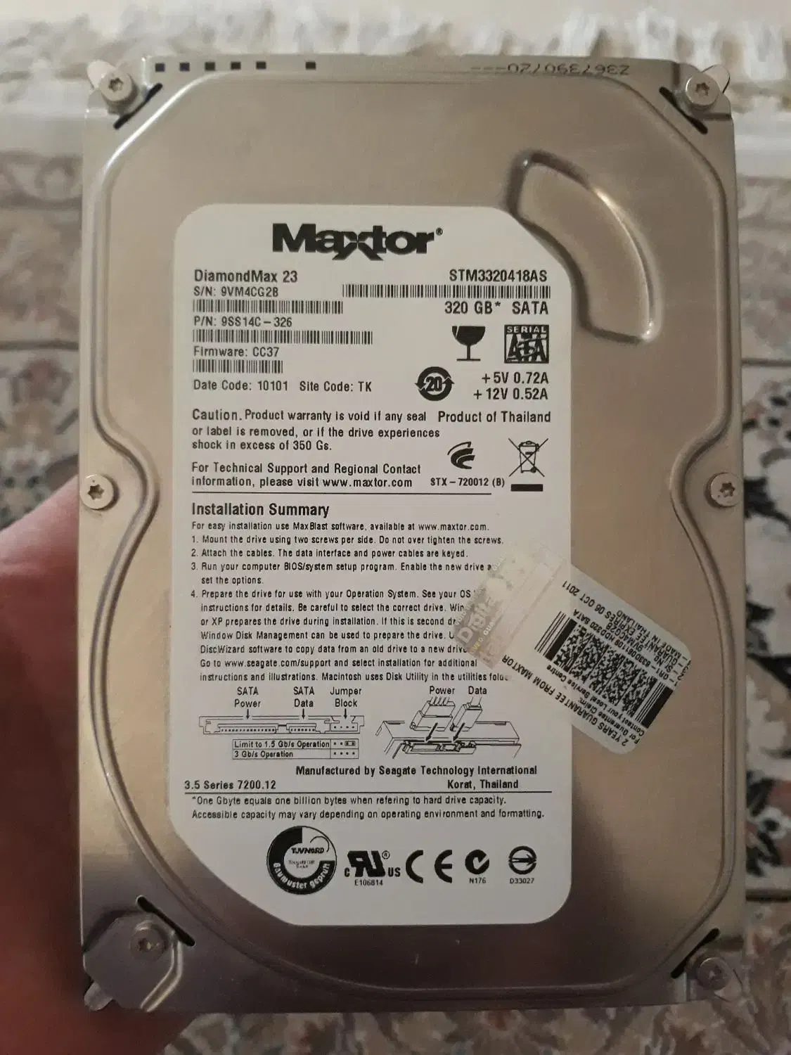 تعدادی هارد سلامت ۱۰۰ درصد|قطعات و لوازم جانبی رایانه|مشهد, فتح المبین|دیوار