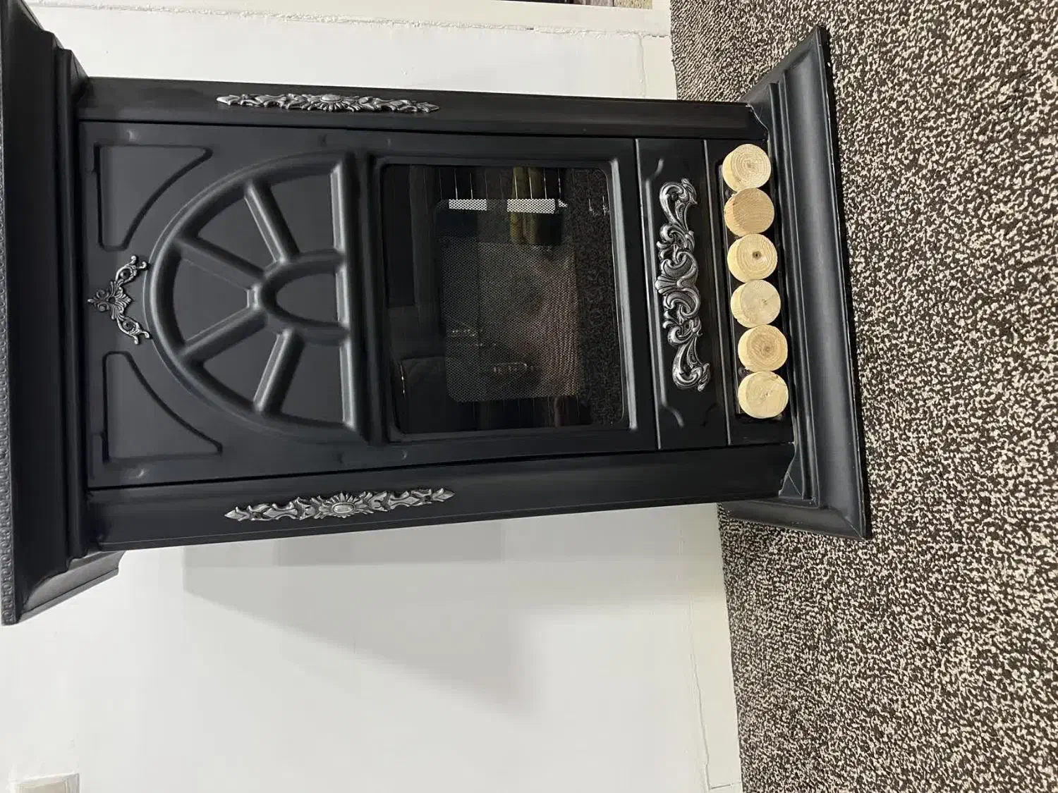 فروش بخاری شومینه گازی دودکش دار در حد نو|بخاری، هیتر، شومینه|شوش, |دیوار