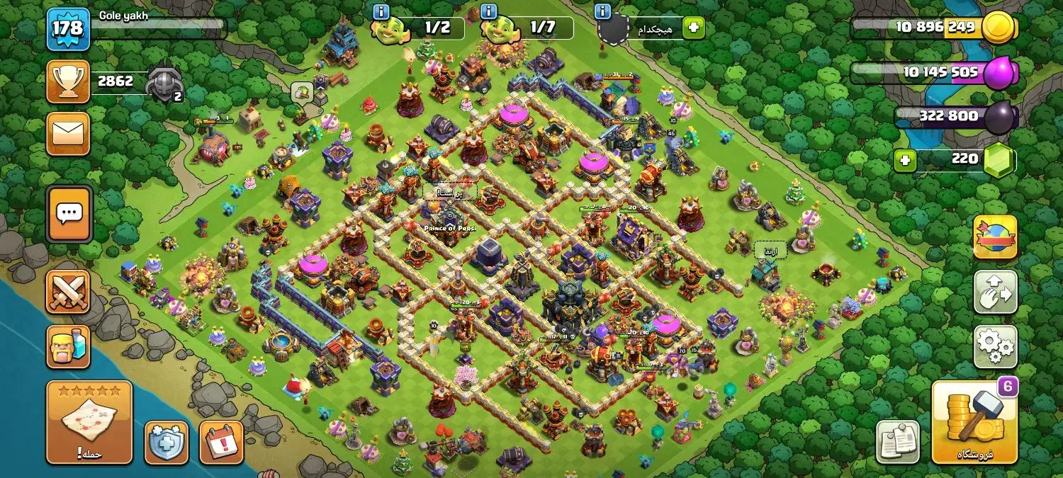 اکانت تان هفده کلش|کنسول، بازی ویدئویی و آنلاین|شهرکرد, |دیوار