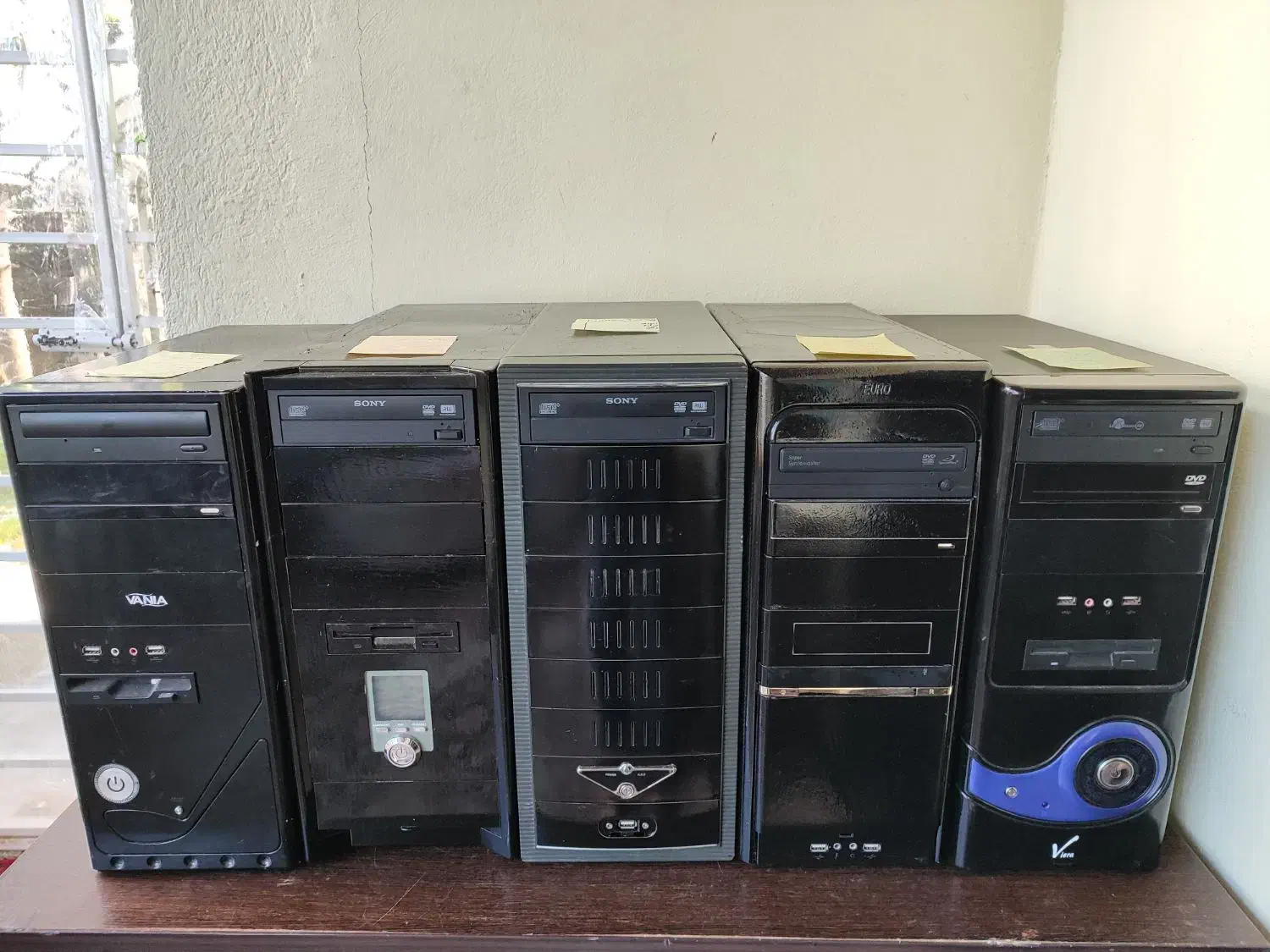 ۵ عدد کیس ۲هسته رم ۴ ddr3 هارد ۱۶۰ گرافیک ۵۱۲|رایانه رومیزی|چالوس, |دیوار