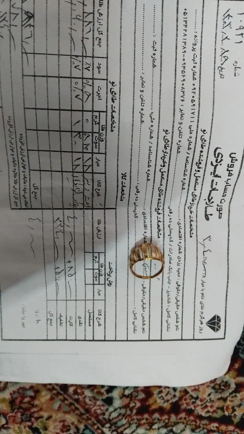 انگشترو النگوفقط۲درصد|جواهرات|مشهد, زمرد|دیوار