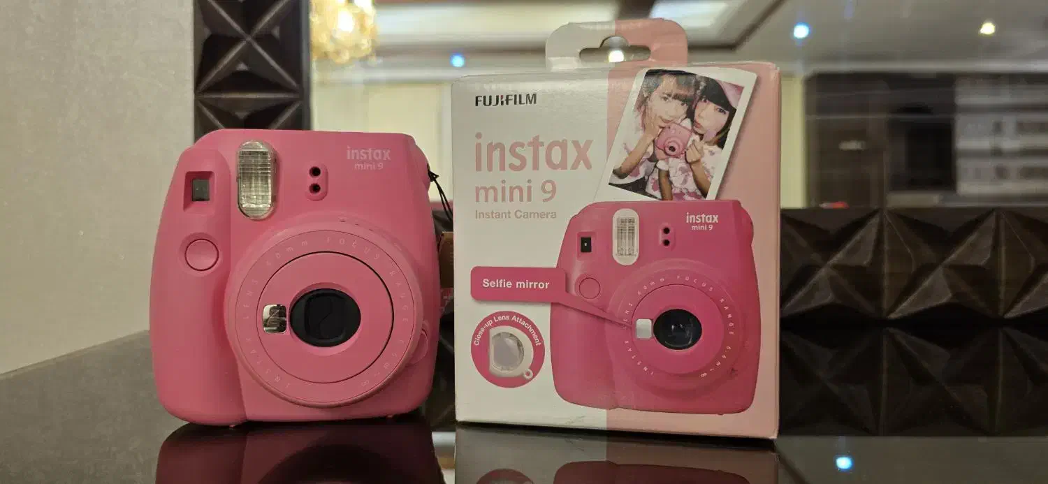 دوربین چاپ سریع Fujifilm Instax Mini 9 صورتی|دوربین عکاسی و فیلم‌برداری|تهران, سازمان برنامه شمالی|دیوار