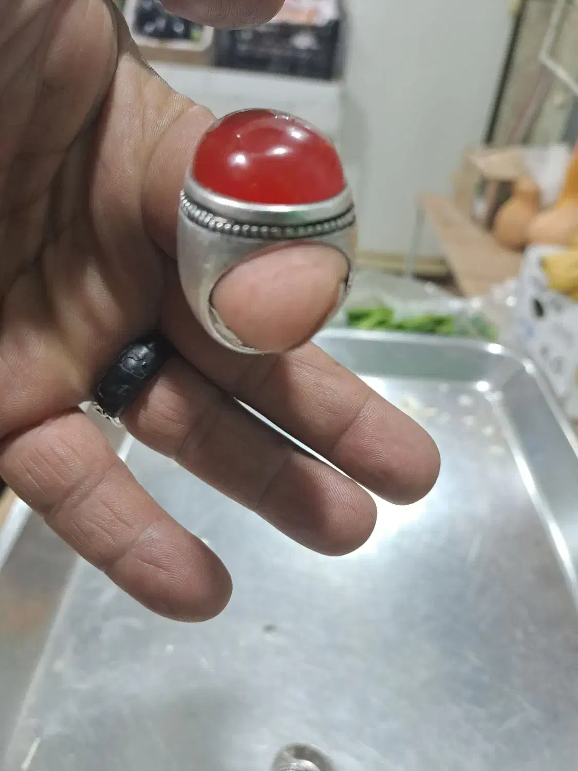 انگشتر مردانه جون دار کهنه|جواهرات|مشهد, وحید|دیوار