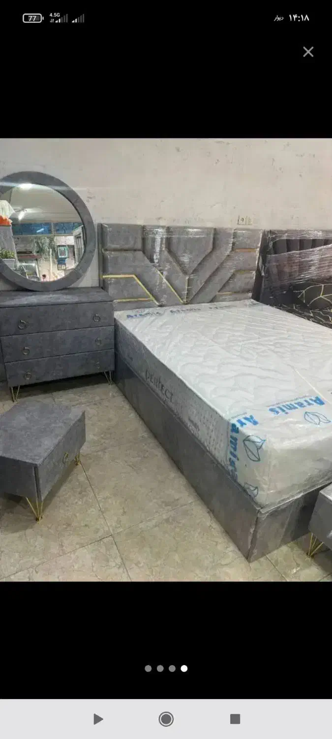 تخت خواب سرویس خواب کد15236|تخت و سرویس خواب|رباط‌کریم, رباط‌کریم|دیوار