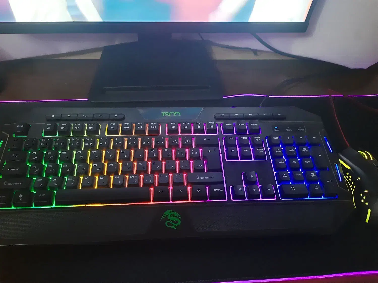 کیبورد گیمینگ تسکو کم کار|قطعات و لوازم جانبی رایانه|قائن, |دیوار