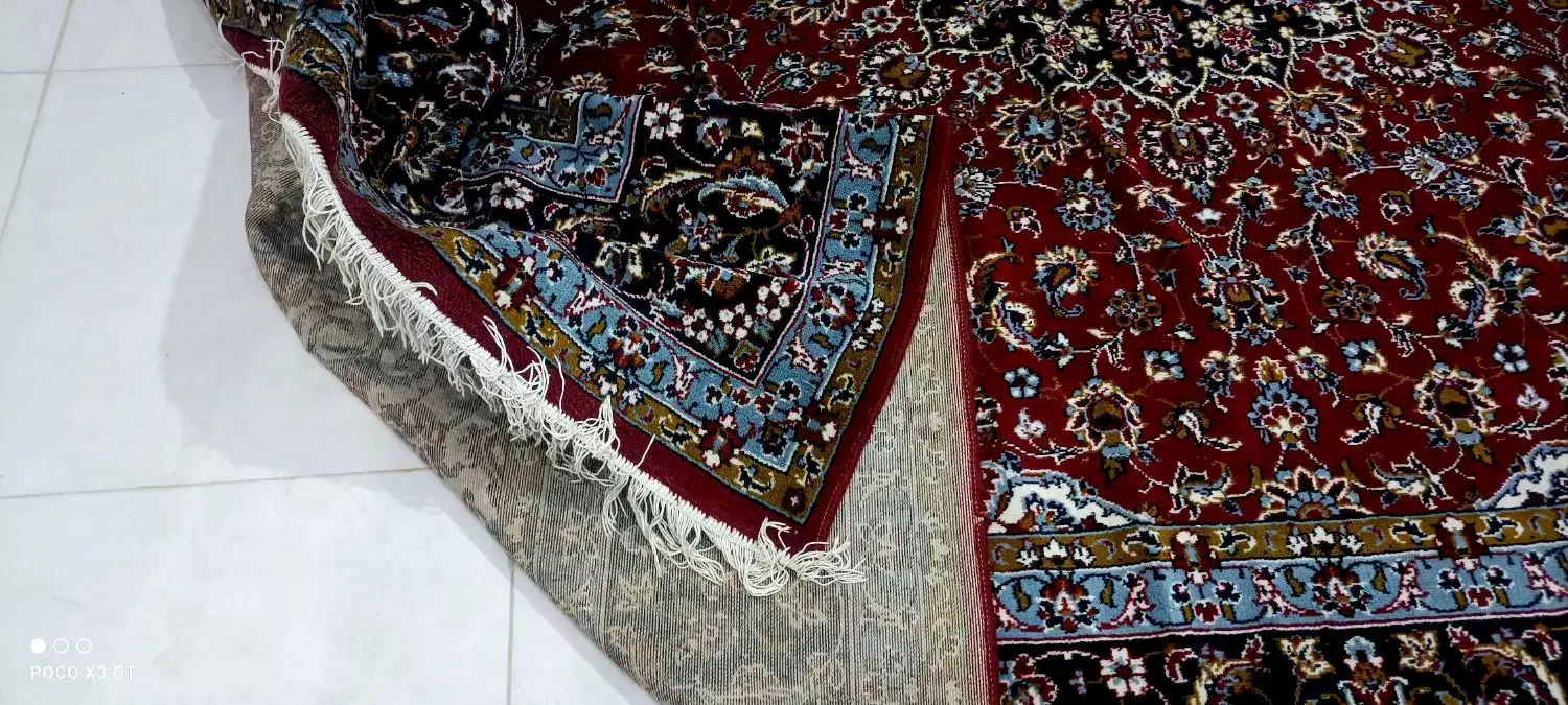 قالی 12 متری جنس نخ|فرش|خرم‌آباد, |دیوار