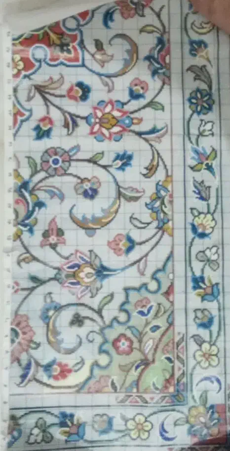 فروش قالیچه بسیار تمیز دست بافت همراه نخ کامل|فرش|قرچک, زیبا شهر|دیوار