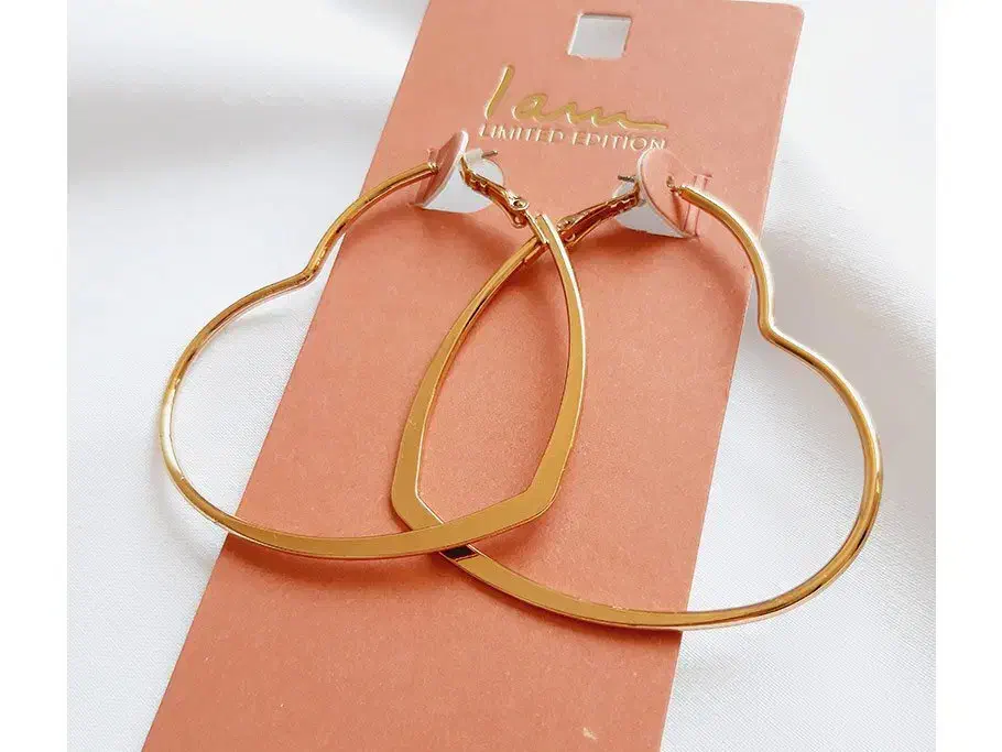 گوشواره تمام حلقه ای قلب طلایی مینیمال|بدلیجات|اراک, |دیوار