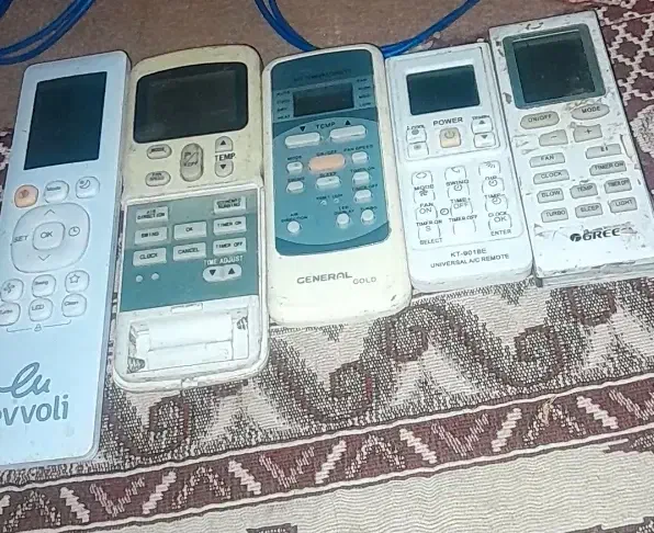 کنترل کولرهای اسپیلت 5عدد سالم و درحدنو|کولر گازی و فن‌کوئل|میناب, |دیوار