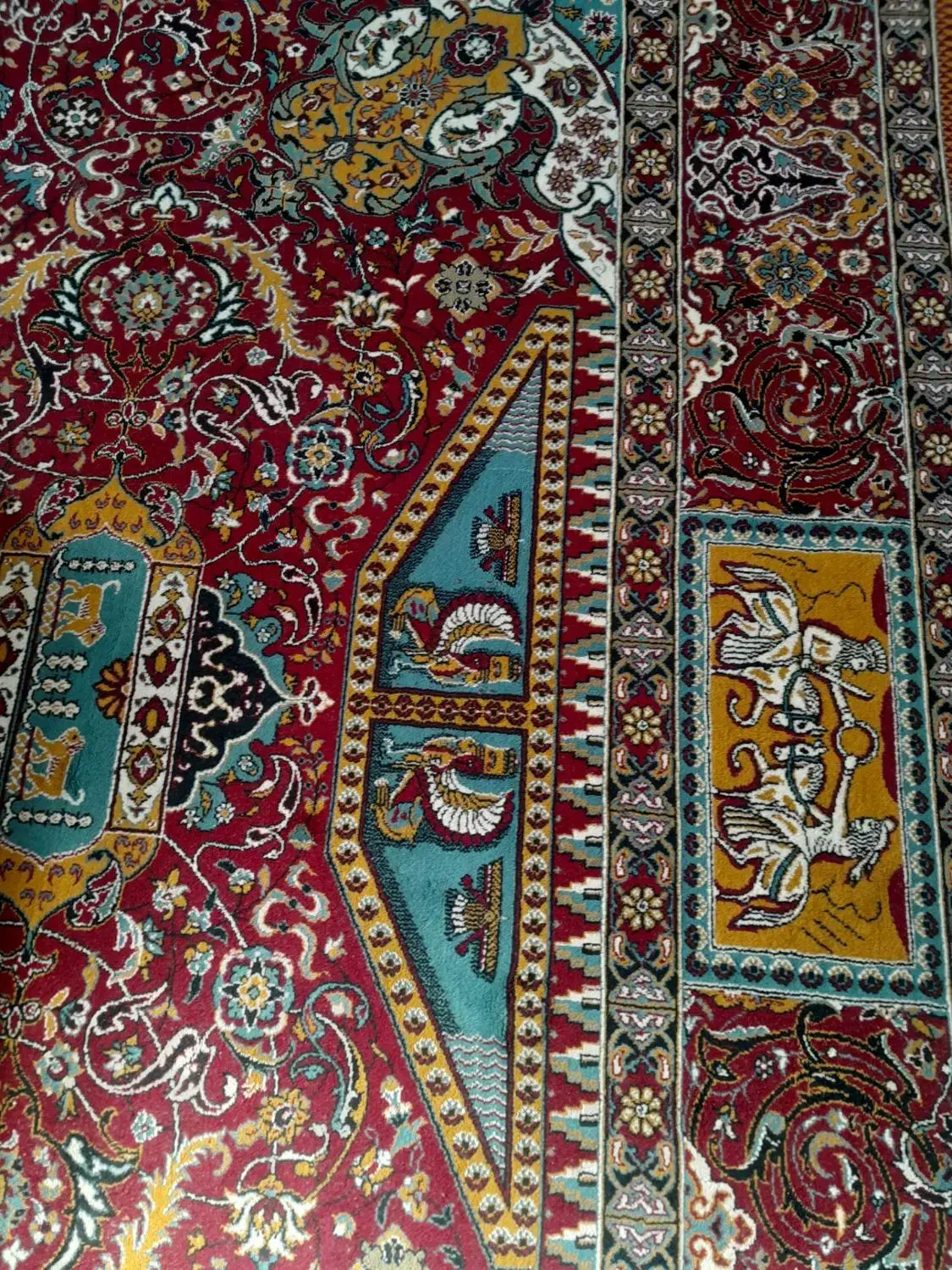 فرش ۱۲ متری ۲ تخته|فرش|کبودرآهنگ, |دیوار