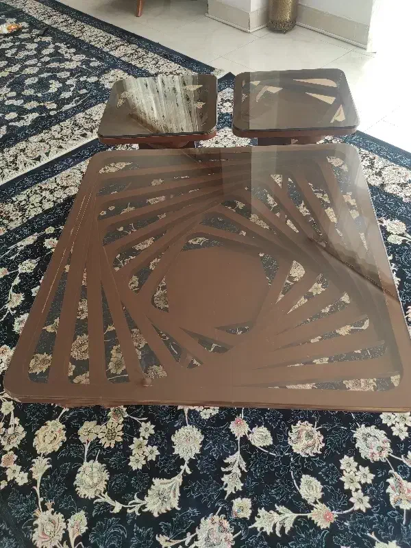 میز جلو مبلی و عسلی مدل هندسه ای|مبلمان خانگی و میز عسلی|برخوار, |دیوار