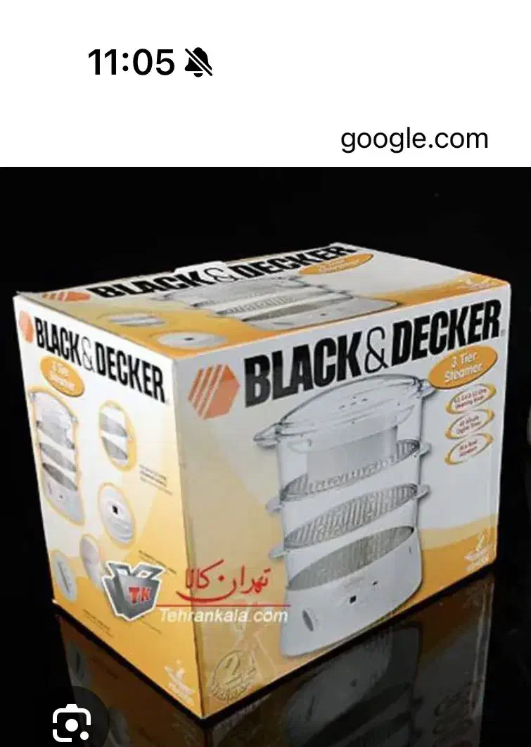 بخارپز بلک اند دکر مدل HS3000|اجاق گاز و لوازم برقی پختوپز|تهران, زعفرانیه|دیوار