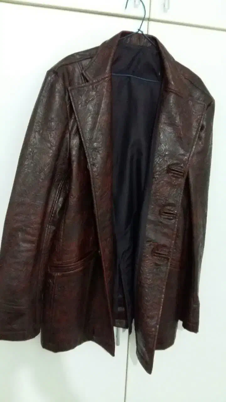 کت چرم قهوه ای|لباس|ورامین, خیر آباد|دیوار