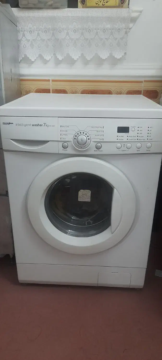 ماشین لباسشویی پاکشوما در حد نو|ماشین لباسشویی و خشک‌کن لباس|قم, سراجه (۱۵ خرداد)|دیوار