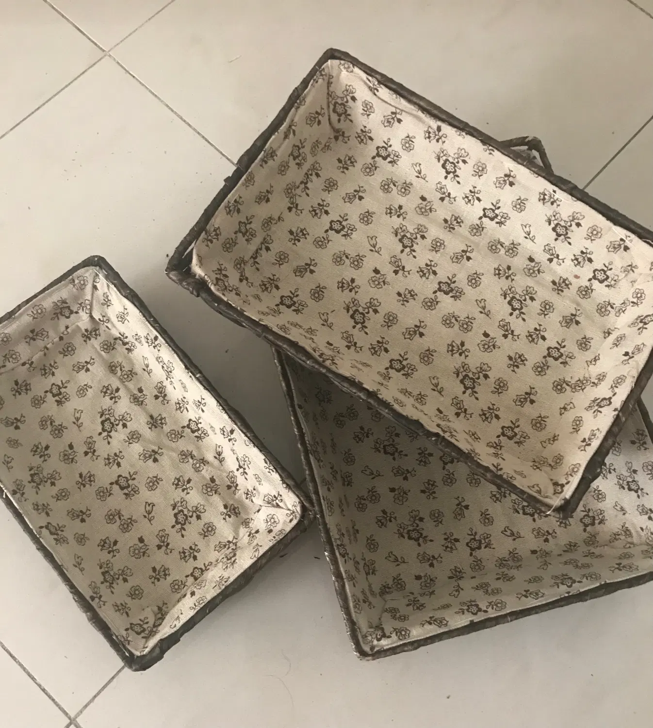 ست سبد حصیری سه تکه(سبدنان وسبزی و..)|ظروف نگهدارنده، پلاستیکی، یکبارمصرف|تهران, صادقیه|دیوار