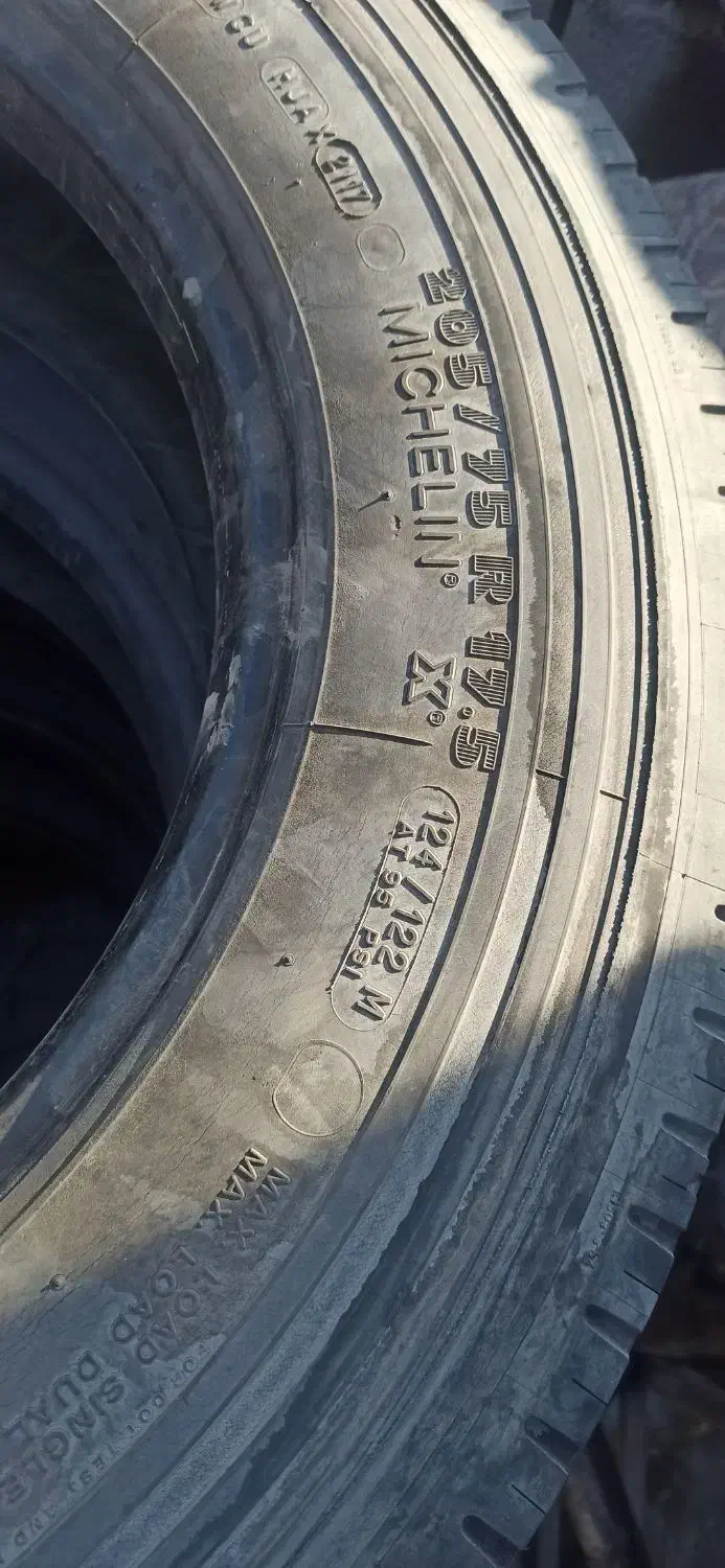 شش حلقه لاستیک 205/75 تیوبلیس Michelin|قطعات یدکی و لوازم جانبی|قدس, هفت جوی|دیوار