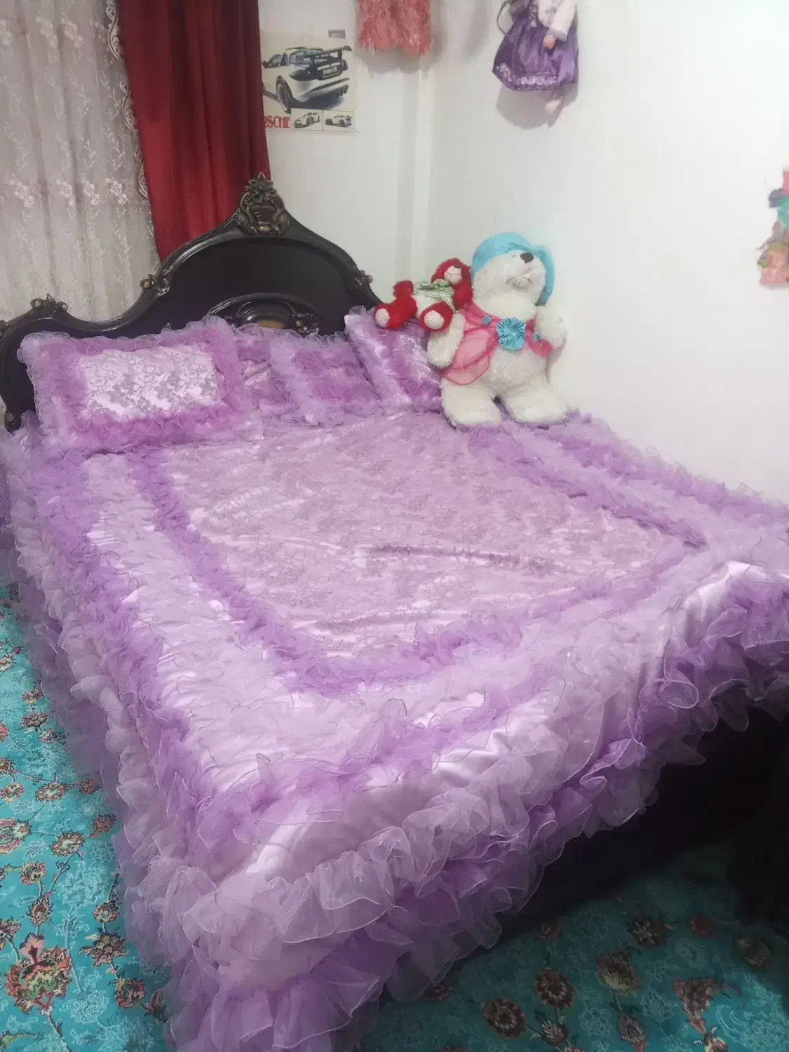 تخت خواب دونفره سالم|تخت و سرویس خواب|الشتر, |دیوار