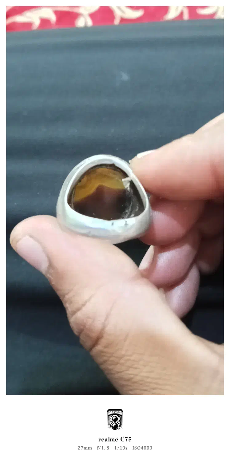 انگشتر عقیق مصور واضح|جواهرات|اهواز, پردیس|دیوار