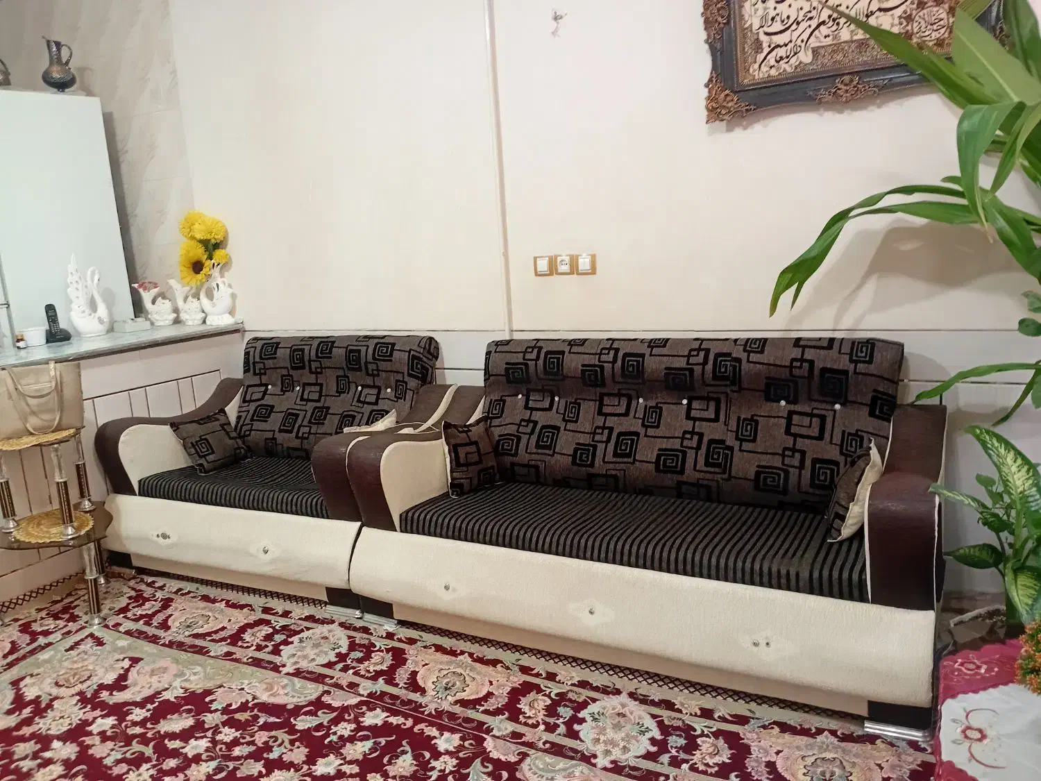 مبل سالم با میز|مبلمان خانگی و میز عسلی|لنجان, |دیوار