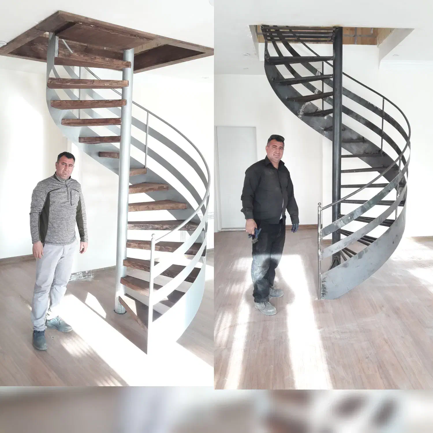 پله مدرن پله گرد فلزی و.|خدمات پیشه و مهارت|هشتگرد, شهرک افشاریه|دیوار